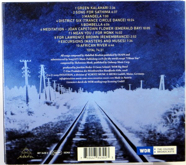 ABDULLAH IBRAHIM & WDR BIG BAND - Bombelle - CD 2009 - obrazek 2