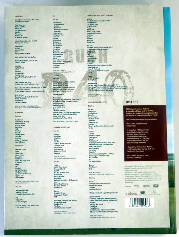 RUSH - R40 - 10 DVD BOX limited - obrazek 2