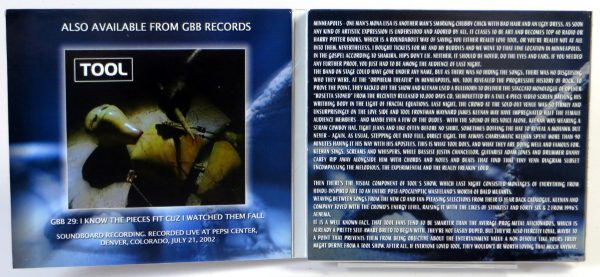 TOOL - 10,000 Days In Minnesota - CD 2006 - obrazek 3