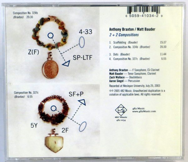 ANTHONY BRAXTON / MATT BAUDER - 2 + 2 Compositions - CD 2005 - obrazek 2
