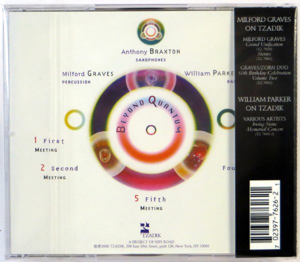 ANTHONY BRAXTON / MILFORD GRAVES / WILLIAM PARKER - Beyond Quantum - CD TZADIK 2008 - obrazek 2