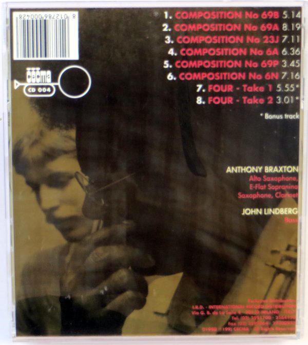 ANTHONY BRAXTON / JOHN LINDBERG - Six Duets (1982)  - CD - obrazek 2