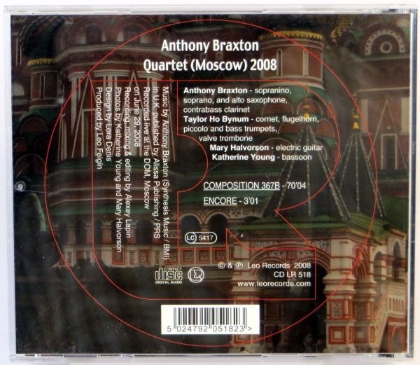 ANTHONY BRAXTON QUARTET - (Moscow) 2008 - CD - obrazek 2