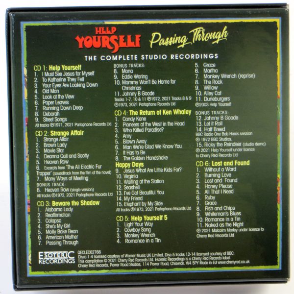 HELP YOURSELF - Passing Through (The Complete Studio Recordings) - 6 CD BOX - obrazek 2