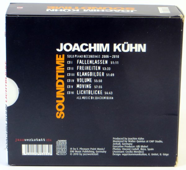 JOACHIM KUHN -  Soundtime (Solo Piano 2006 - 2010) - 6 CD BOX - obrazek 2