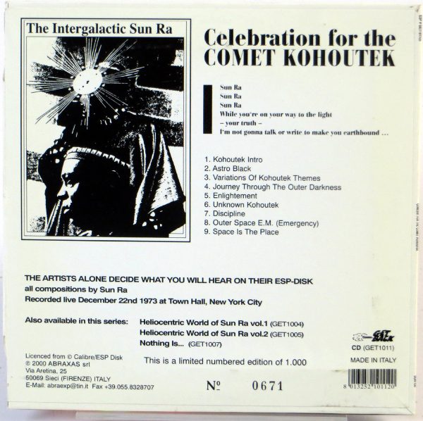 SUN RA - Concert For The Comet Kohoutek - CD 2000 - obrazek 2