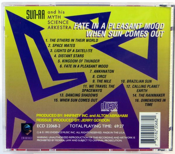 SUN RA AND HIS MYTH SCIENCE ARKESTRA - Fate In A Pleasant Mood / When Sun Comes Out - CD 1993 - obrazek 2