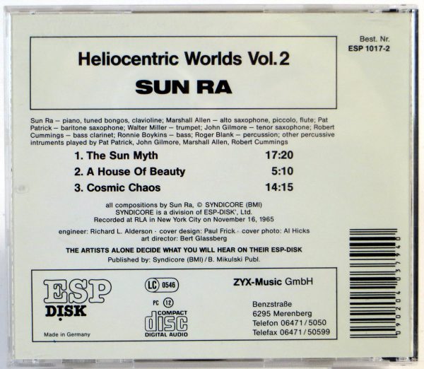 SUN RA - Heliocentric Worlds Vol. 2 - CD 1992 - obrazek 2