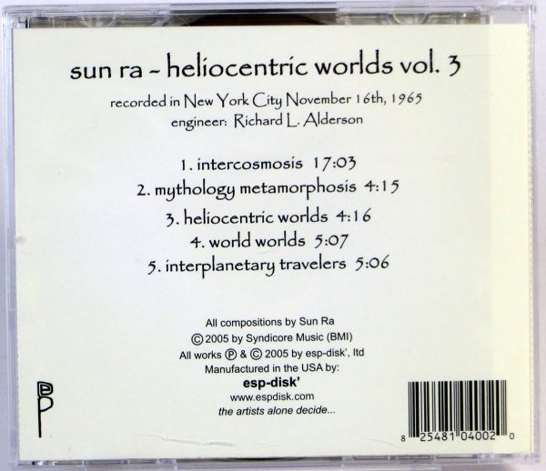 SUN RA - Heliocentric Worlds Vol. 3 (The Lost Tapes) - CD 2005 - obrazek 2