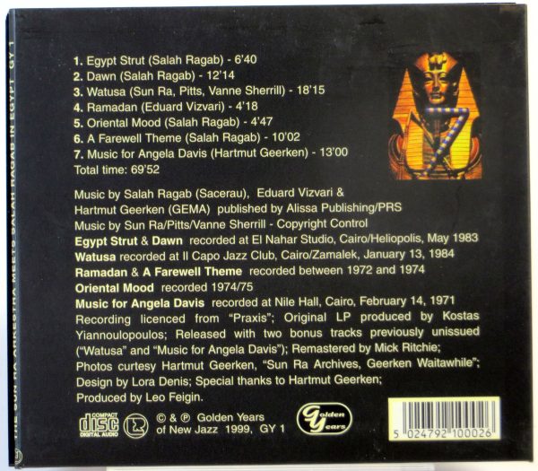 THE SUN RA ARKESTRA MEETS SALAH RAGAB / The Cairo Jazz Band / The Cairo Free Jazz Ensemble - In Egypt - CD 1999 - obrazek 2