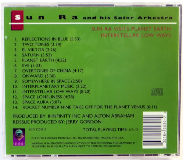 SUN RA AND HIS SOLAR ARKESTRA - Visits Planet Earth / Interstellar Low Ways - CD 1992 - obrazek 2