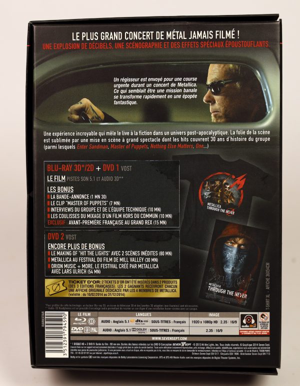 METALLICA - Through The Never - BLU-RAY 3D 2DVD BOX limited - obrazek 2