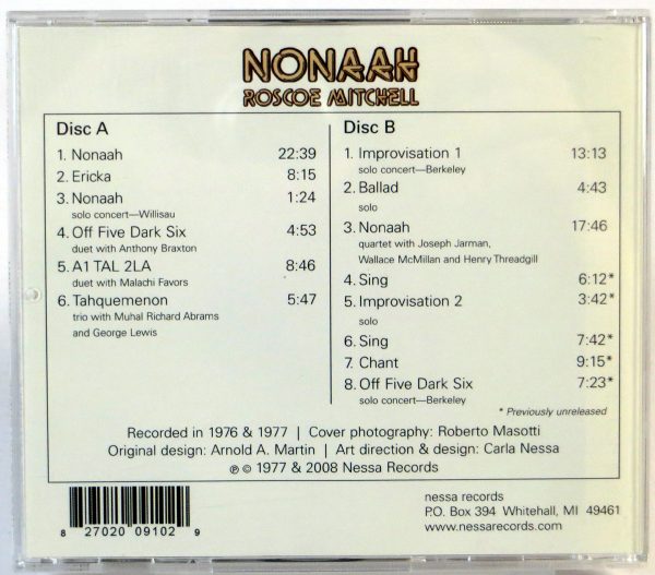 RASCOE MITCHELL - Nonaah  - 2 CD 2008 - obrazek 2