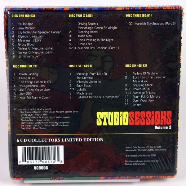 JIMI HENDRIX - Studio Sessions vol. 2 - 6 CD BOX limited - obrazek 2