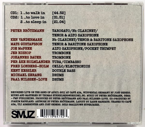 PETER BROTZMANN CHICAGO TENTET - Walk, Love, Sleep - 2 CD 2012 - obrazek 2