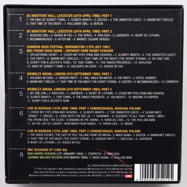 MARILLION - The Official Bootleg Box set vol. 2 - 8 CD BOX - obrazek 2