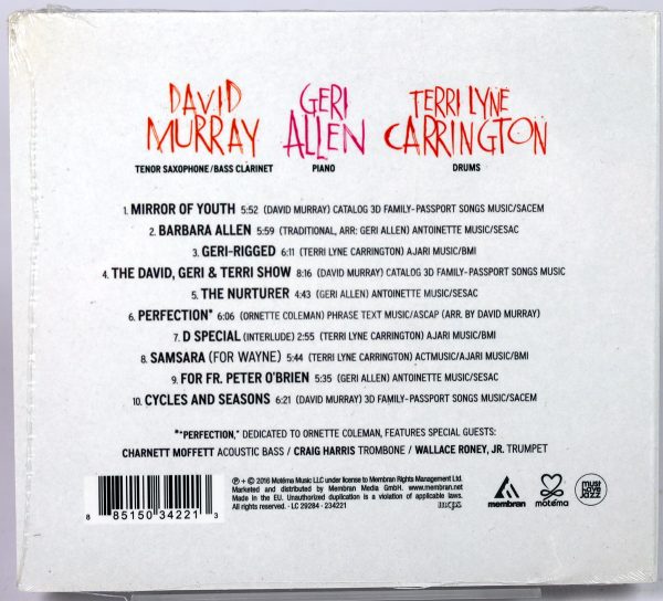 MURRAY, ALLEN & CARRINGTON Power Trio - Perfection - CD 2016 - obrazek 2
