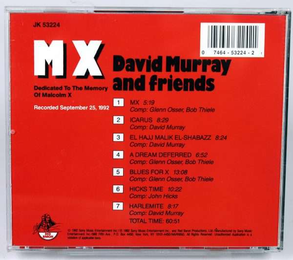 DAVID MURRAY AND FRIENDS - MX - CD 1992 - obrazek 2