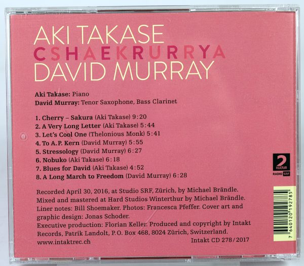 AKI TAKASE / DAVID MURRAY - Cherry Sakura - CD 2017 - obrazek 2