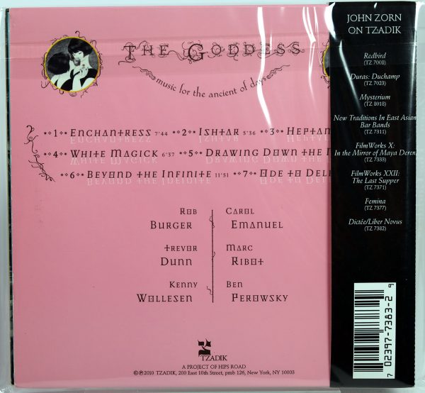 JOHN ZORN - The Goddess - Music For The Ancient Of Days - CD TZADIK 2010 - obrazek 2