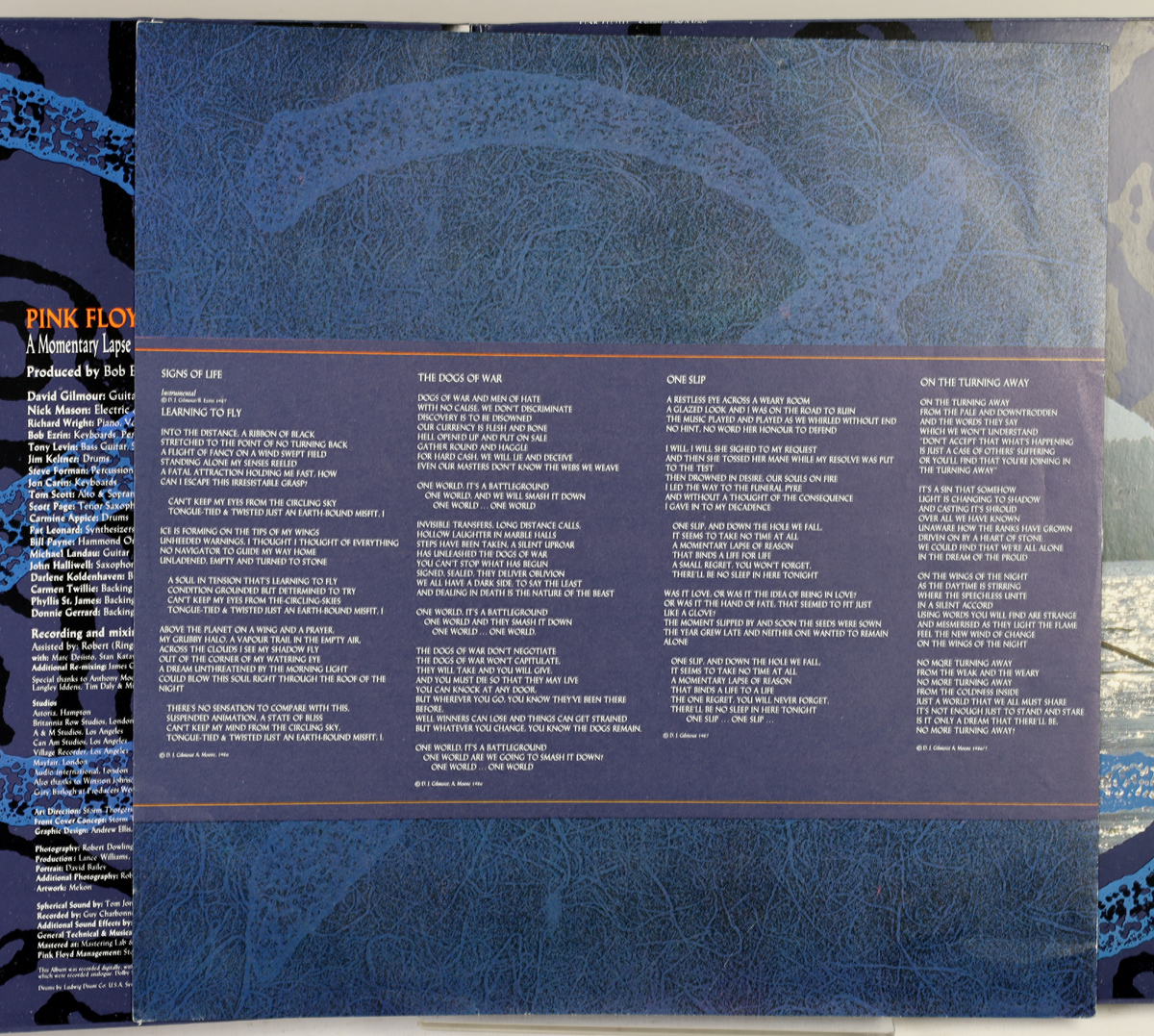 PINK FLOYD - A Momentary Lapse Of Reason - LP Francja 1988 limited kolor - obrazek 6